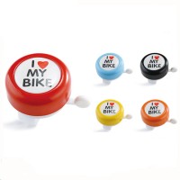 Colorful Adults and Kids Lovely bike bicycle ring bell I love My Bike bicycle bell Sticker Custom Bicycle bike Bell