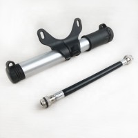 Powerful Presta and Scharder flexible hose bike hand pump mini aluminum bicycle pump for tire and shock mini bike pump