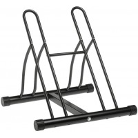 Garage storage organizer stand double bicycle floor parking steel bike racks